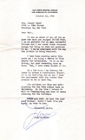 Letter 15 Mary Dearest Oct 28 1952